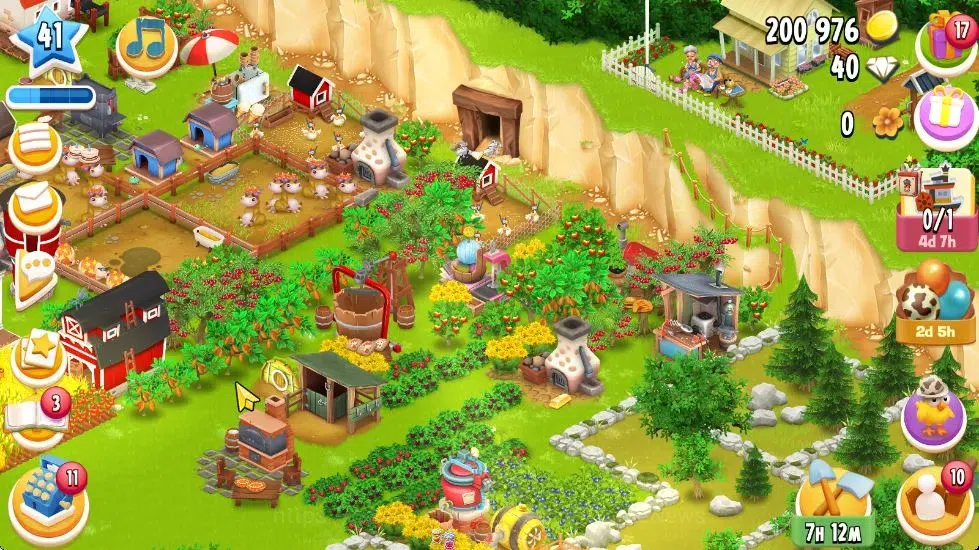 Hay Day Accounts Level 41 | Barn Storage 1050 + Silo Storage 625 |  image 4