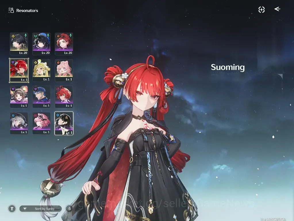 Wuthering Waves Accounts Mid-Game Sea|UL 48|Ready Gacha|47k Astrite, 149 Lstr Tide, 173 Coral|1 Limited (Suoming 1
