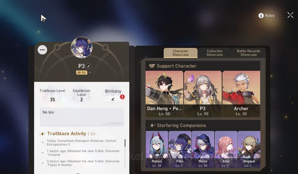 Honkai Star Rail Accounts Asia|TL 35|5 Limited|Ashveil,Sparkle,Dante,Topaz,A image 2