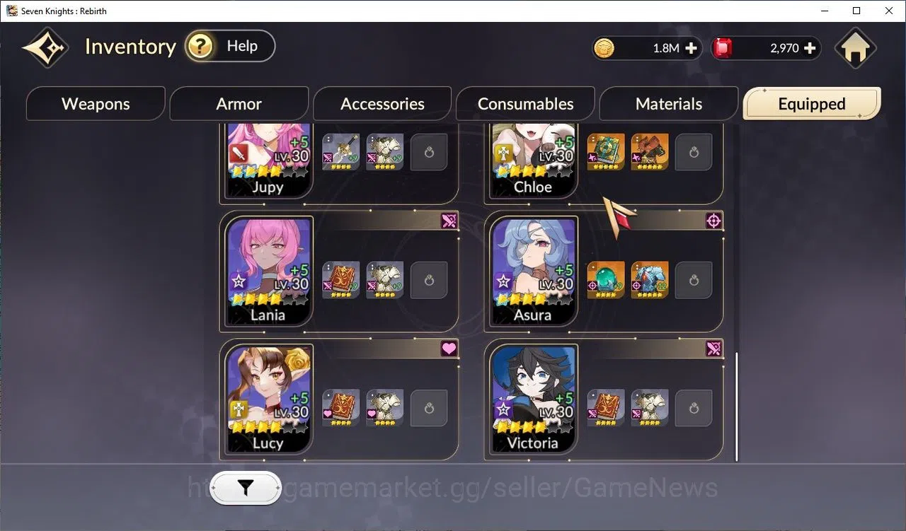 Seven Knights Re:Birth Accounts [Re:BIRTH] Global3000xxx|8 Legendary|(TeoTc2,Pasca image 11