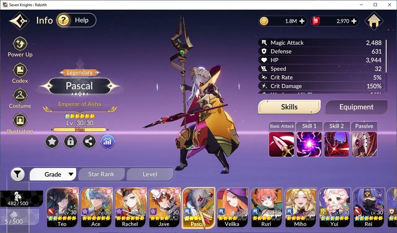 Seven Knights Re:Birth Accounts [Re:BIRTH] Global3000xxx|8 Legendary|(TeoTc2,Pasca image 2