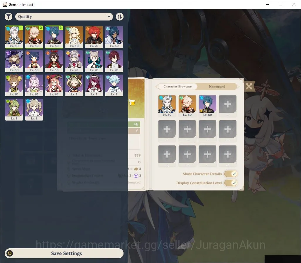 Genshin Impact Accounts Mid Game EU|AR 48|2 Limited + 1 [5 Star Weapon]|[Neuvillette C1,Kazuha]|Welkin ON|Low Explore 2