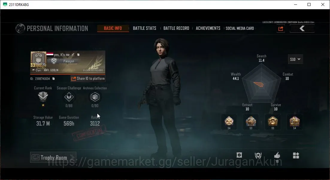 Arena Breakout Accounts Mid-Tier [MOBILE] |Lv 30| SV 31,7M|CV9,5M |AKM,AEK,AK12,Mosin,USAS-12,Etc|Many Gear,Skin,Resource|CN 2