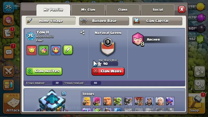 Clash of Clans Accounts Mid-Tier TH 13 - BH 6|Limited Skin|LV 75|HH 5|BK 26,AQ 45,GW 9,MP 20,RC 0|Gems 982|CN 2