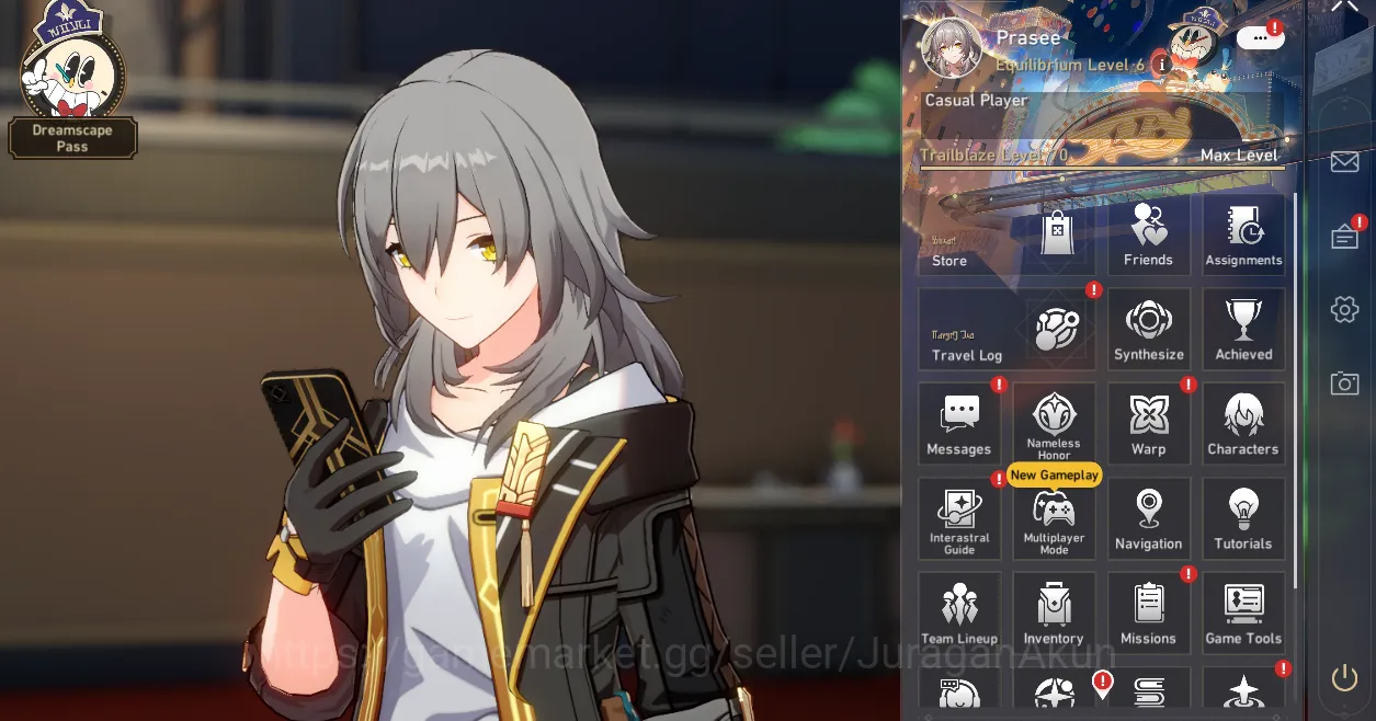 Honkai Star Rail Accounts End Game ASIA [TL70] 9 Limited (Acheron E2+Sign, The Herta+Sign, Aventurine &ETC)|Amphoreus|Take 2
