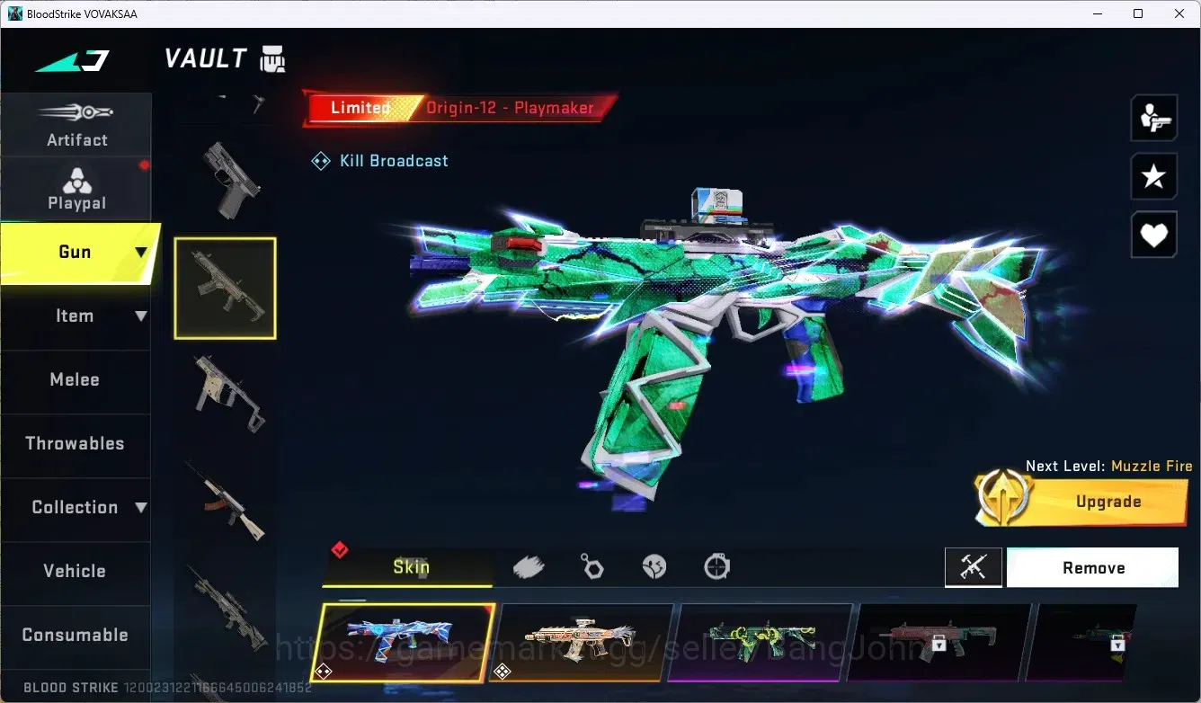 Blood Strike Accounts ASIA | Limited: Origin-12 Playmaker|2 TR Collab Gu image 3