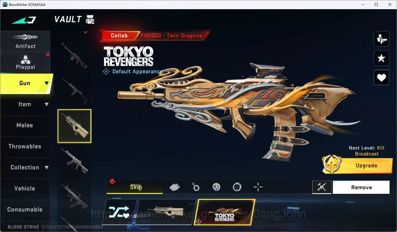 Blood Strike Accounts ASIA | Limited: Origin-12 Playmaker|2 TR Collab Gu image 7