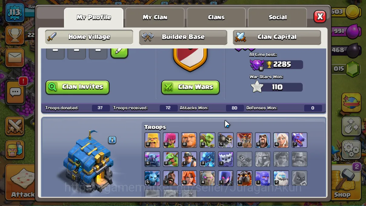 Clash of Clans Accounts TH 12 lvl 113|Thropy 2278BK40-AQ45-GW15-MP21|Super image 4
