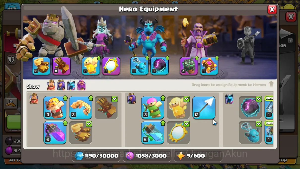 Clash of Clans Accounts TH 12 lvl 113|Thropy 2278BK40-AQ45-GW15-MP21|Super image 5