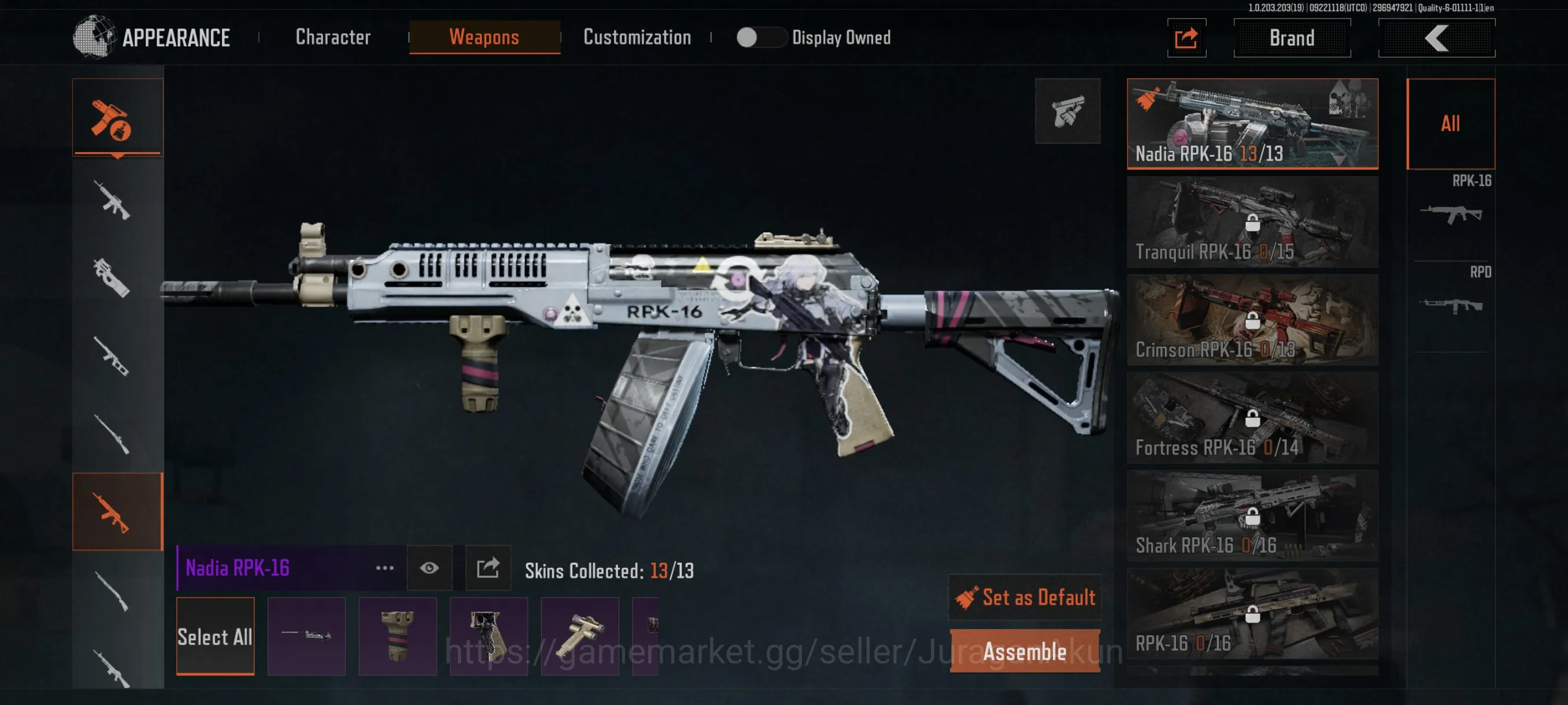 Arena Breakout Accounts Mid-Tier [MOBILE]SV 13M|CV 11M|Bmachete,DDT03,SQUIRE SJ16,NADIA RPK,PixelGoldGroza,Borealis 3