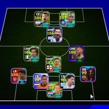 eFootball Accounts Legends & Iconic Players Android|Power 3167|8 Epic Edwin van der Sar,Andrea Pirlo,Samuel Eto'o,Sergio