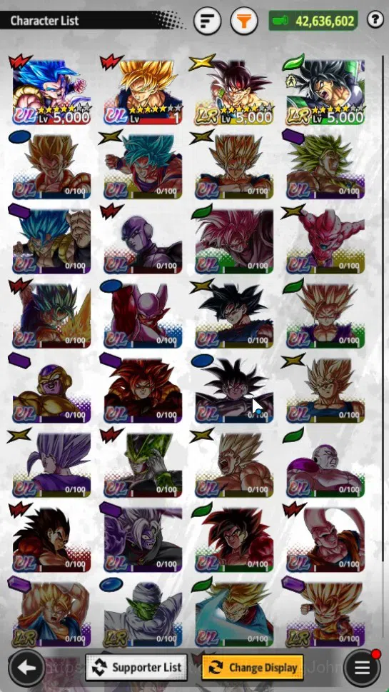 Dragon Ball Legends Accounts Android|Lvl 156|42.6M Total Power|10.6K CC|2 LR|2 image 2