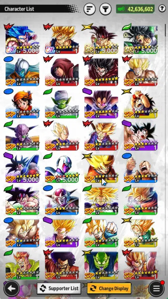 Dragon Ball Legends Accounts Android|Lvl 156|42.6M Total Power|10.6K CC|2 LR|2 image 3