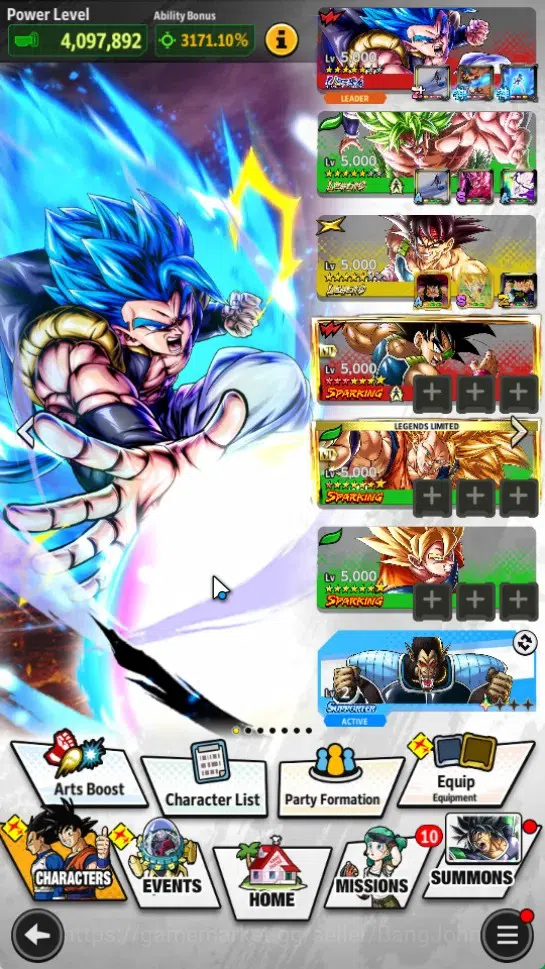 Dragon Ball Legends Accounts Android|Lvl 156|42.6M Total Power|10.6K CC|2 LR|2 image 5