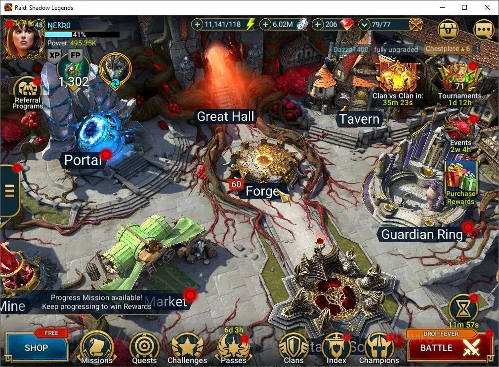 Raid: Shadow Legends Accounts Mid-Game Lv 48|495K Power|24 1