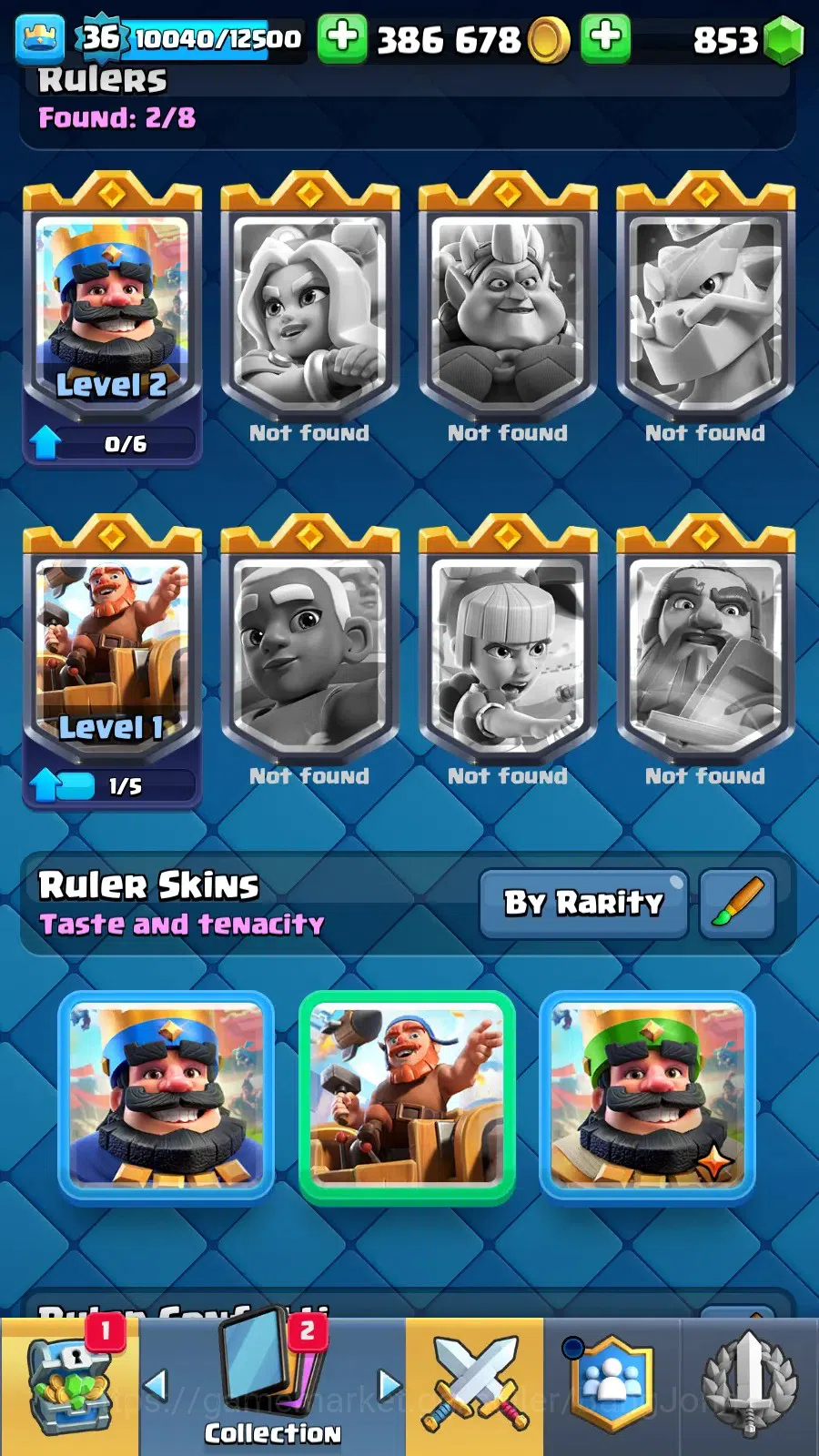Clash Royale Accounts Lv 36|KTL 12|Trophy 7832|Card 117|1 Hero (Golden K image 13