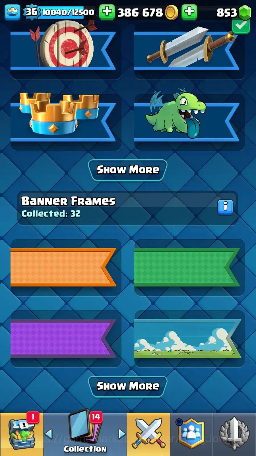 Clash Royale Accounts Lv 36|KTL 12|Trophy 7832|Card 117|1 Hero (Golden K image 14