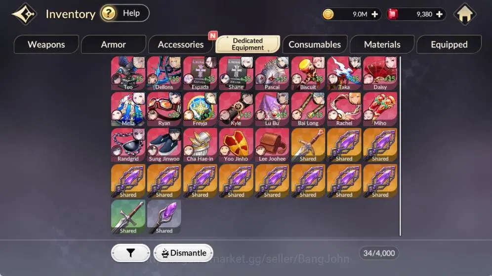 Seven Knights Re:Birth Accounts Global|4 EX7(Gelidus TC1,Fai,Melia,Roise)|18 TC6 ( image 12