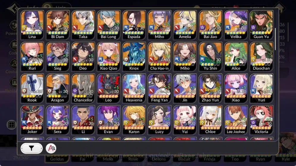 Seven Knights Re:Birth Accounts Global|4 EX7(Gelidus TC1,Fai,Melia,Roise)|18 TC6 ( image 3