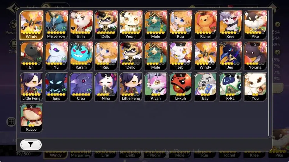 Seven Knights Re:Birth Accounts Global|4 EX7(Gelidus TC1,Fai,Melia,Roise)|18 TC6 ( image 4