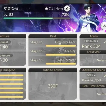 Seven Knights Re:Birth Accounts Global|4 EX7(Gelidus TC1,Fai,Melia,Roise)|18 TC6 ( image 1