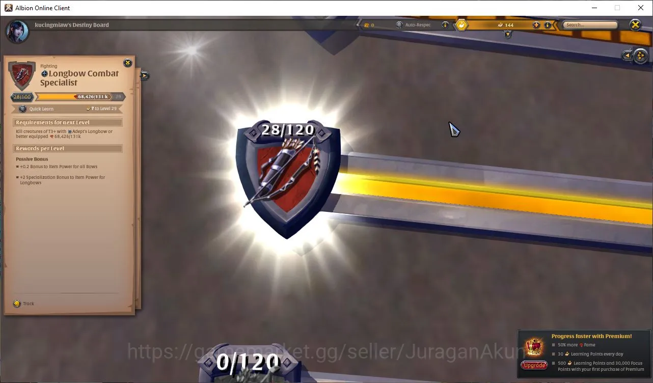 Albion Online Accounts Mid-Tier Asia|Starter Fishing T7 & Bow Build T6|Skinning Knife T4|Ready Farm & Dungeon Pve|Check 3