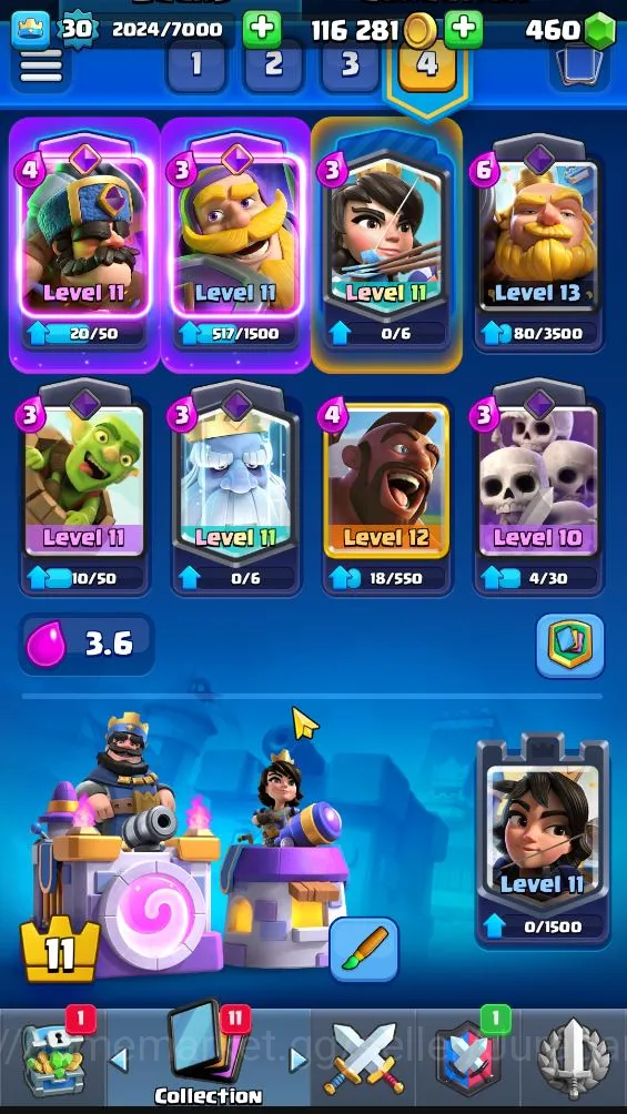 Clash Royale Accounts Lvl 30|Trophy 5973|KTL 11|Limited Skin|Card 103| 1 image 3