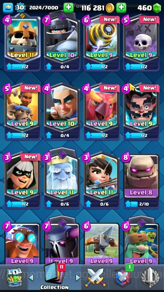 Clash Royale Accounts Lvl 30|Trophy 5973|KTL 11|Limited Skin|Card 103| 1 image 4