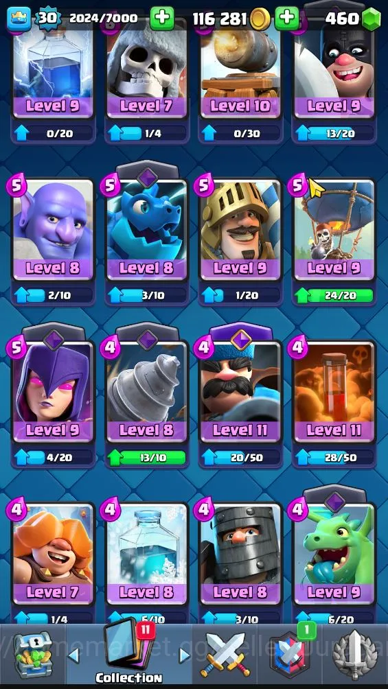 Clash Royale Accounts Lvl 30|Trophy 5973|KTL 11|Limited Skin|Card 103| 1 image 5