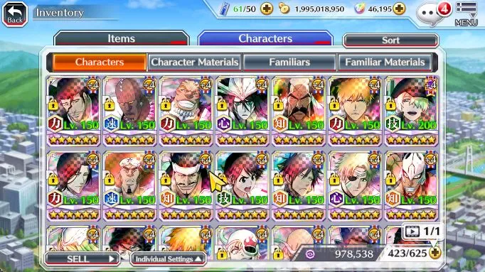 Bleach: Brave Souls Accounts GLB BP 635K 46k Orbs|SajinToshiroTYBW,Gremmy9th,Ke image 4