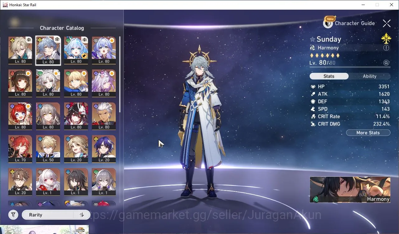 Honkai Star Rail Accounts End Game ASIA|TL 70|13 Limited|[Saber+Sign,Robin+Sign,Castorice+Sign,FeixiaoE1,ETC]|Amphoreus|1K 5
