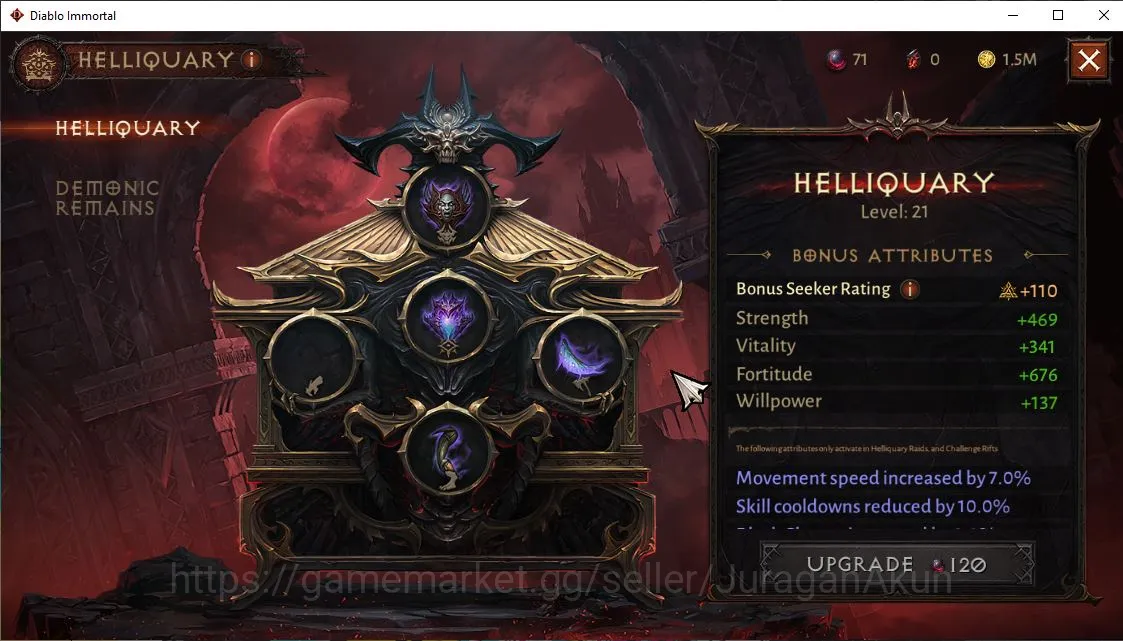 Diablo Immortal Accounts Mid-Tier SEA-Vasily|Lv60(494)Tempest|31K CR|Reso 630|Inferno I|Paragon Slayer|Hell Lv 21|Esessence 5