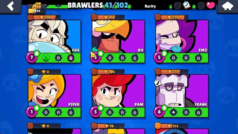 Brawl Stars Accounts 8843 Trophy|41 Brawlers 2 Max Lvl [Edgar,Mico]|1 P image 10