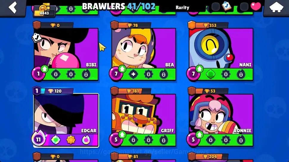Brawl Stars Accounts 8843 Trophy|41 Brawlers 2 Max Lvl [Edgar,Mico]|1 P image 11