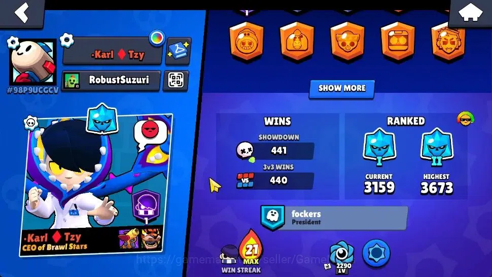 Brawl Stars Accounts 8843 Trophy|41 Brawlers 2 Max Lvl [Edgar,Mico]|1 P image 3