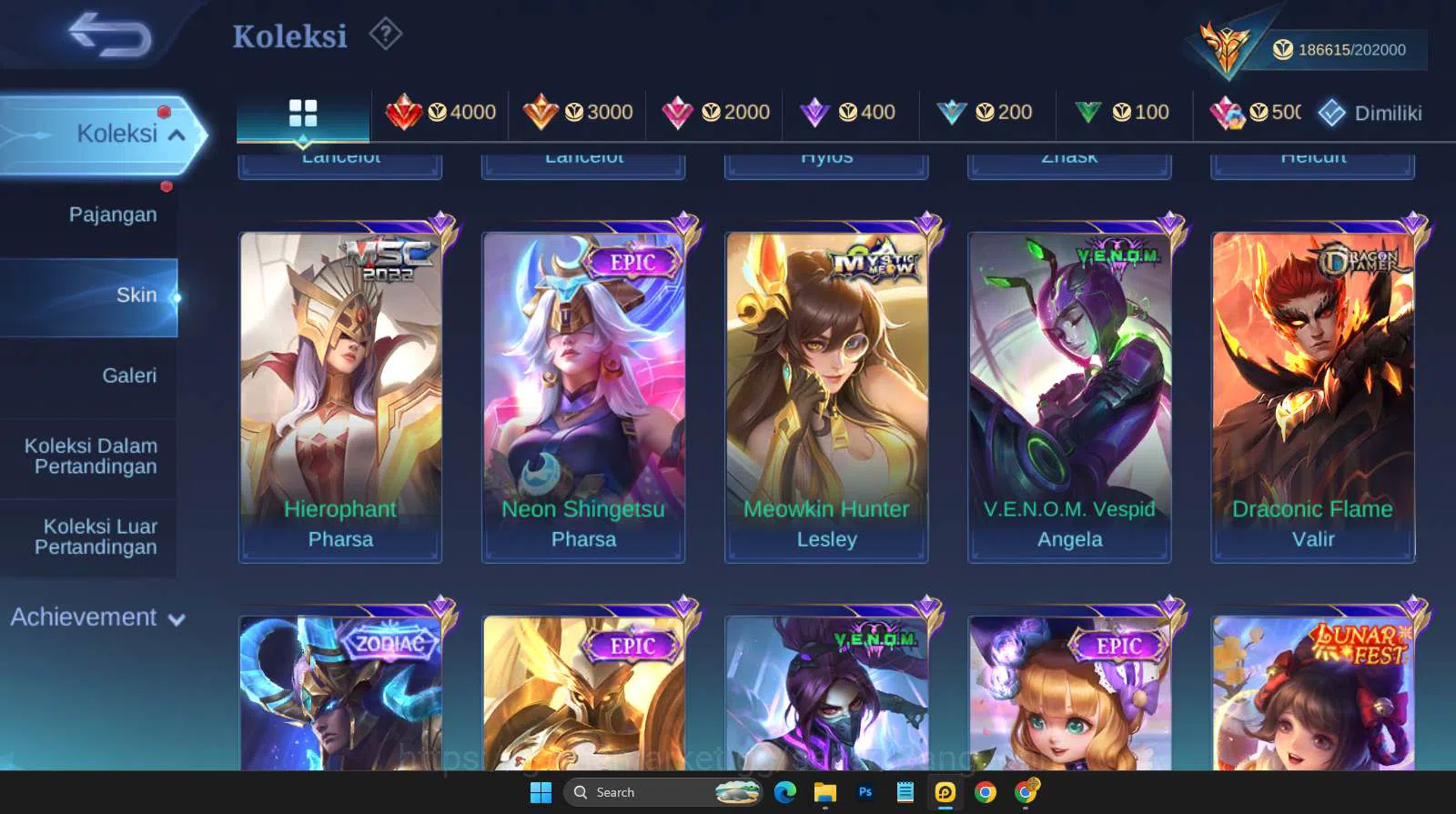 Mobile Legends: Bang Bang Accounts Hero 131 | skin 571 | legend franco | legend valir image 15