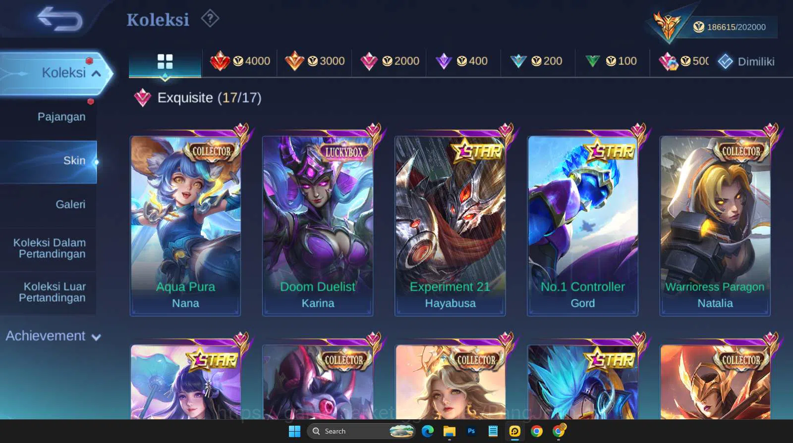 Mobile Legends: Bang Bang Accounts Hero 131 | skin 571 | legend franco | legend valir image 6
