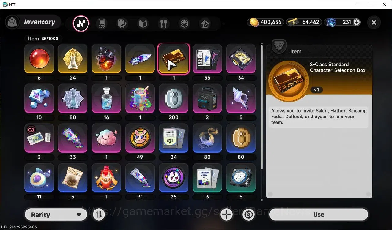Neverness to Everness Accounts GLOBAL SEA|HL 10|TL 6|3 SSR 2 Limit[Chaos,Nanaly],Baicang|Select ON+1 S-Class Select|Mod 11