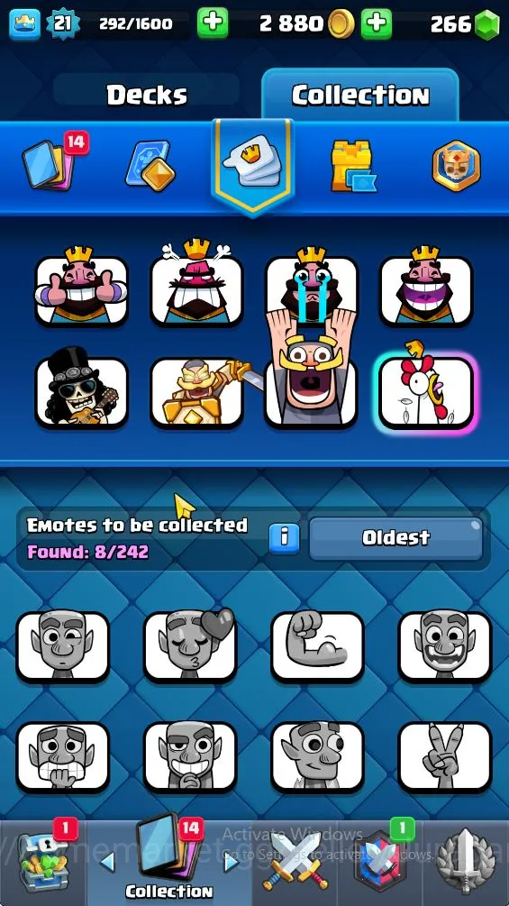 Clash Royale Accounts Midgame Lvl 21 | Trophy 3452 | KTL 8 | Card 99 | 2 Evo, 15 Epic, 24 Rare, 26 Common | 266 Gems |Take 3