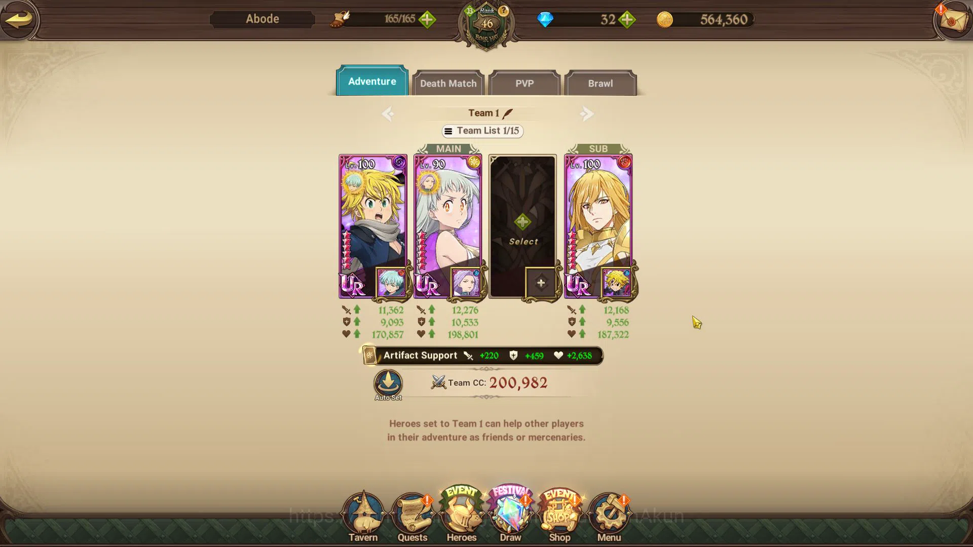 The Seven Deadly Sins: Grand Cross Accounts Midgame Asia|4,1M CC|5 UR+Many Collab[Aot,Tensura,Overlord,Re:Zero,Stranger 11