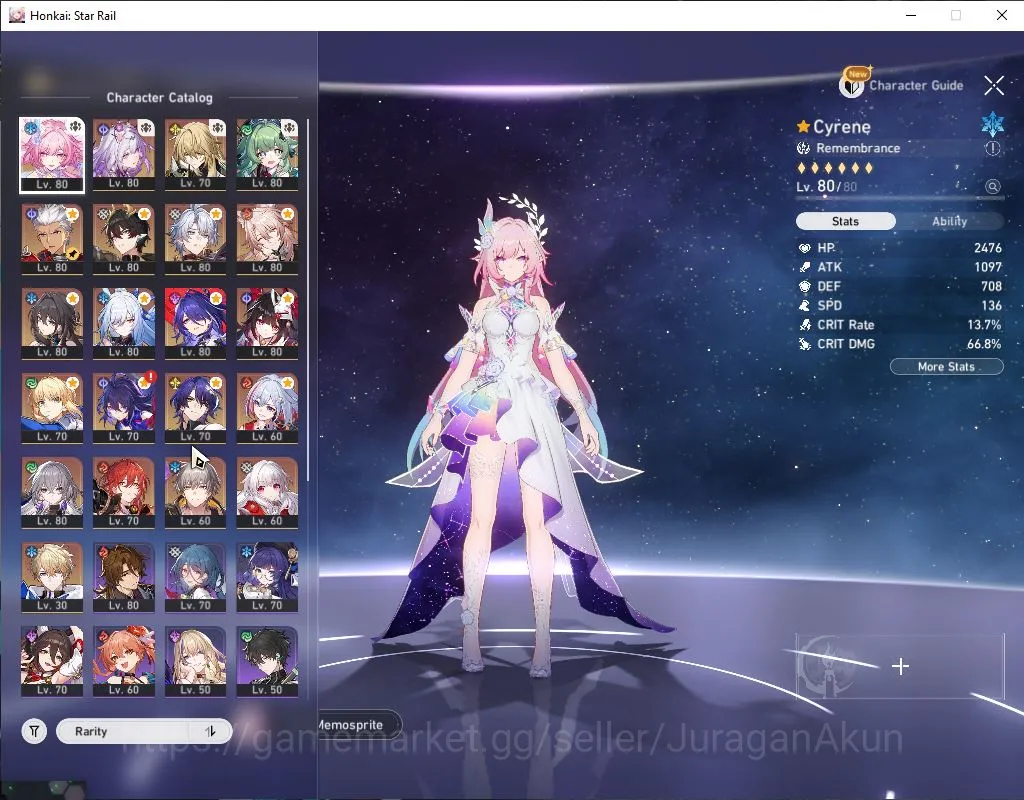 Honkai Star Rail Accounts End Game Asia|TL 69|15 2