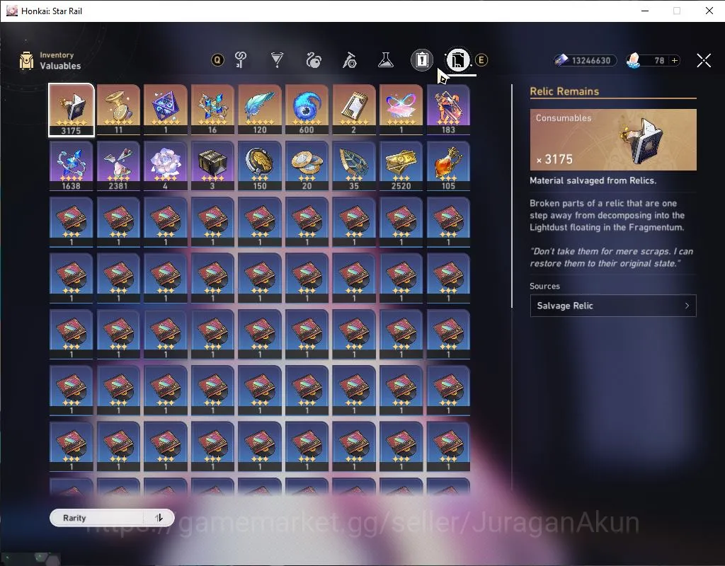 Honkai Star Rail Accounts End Game Asia|TL 69|15 5