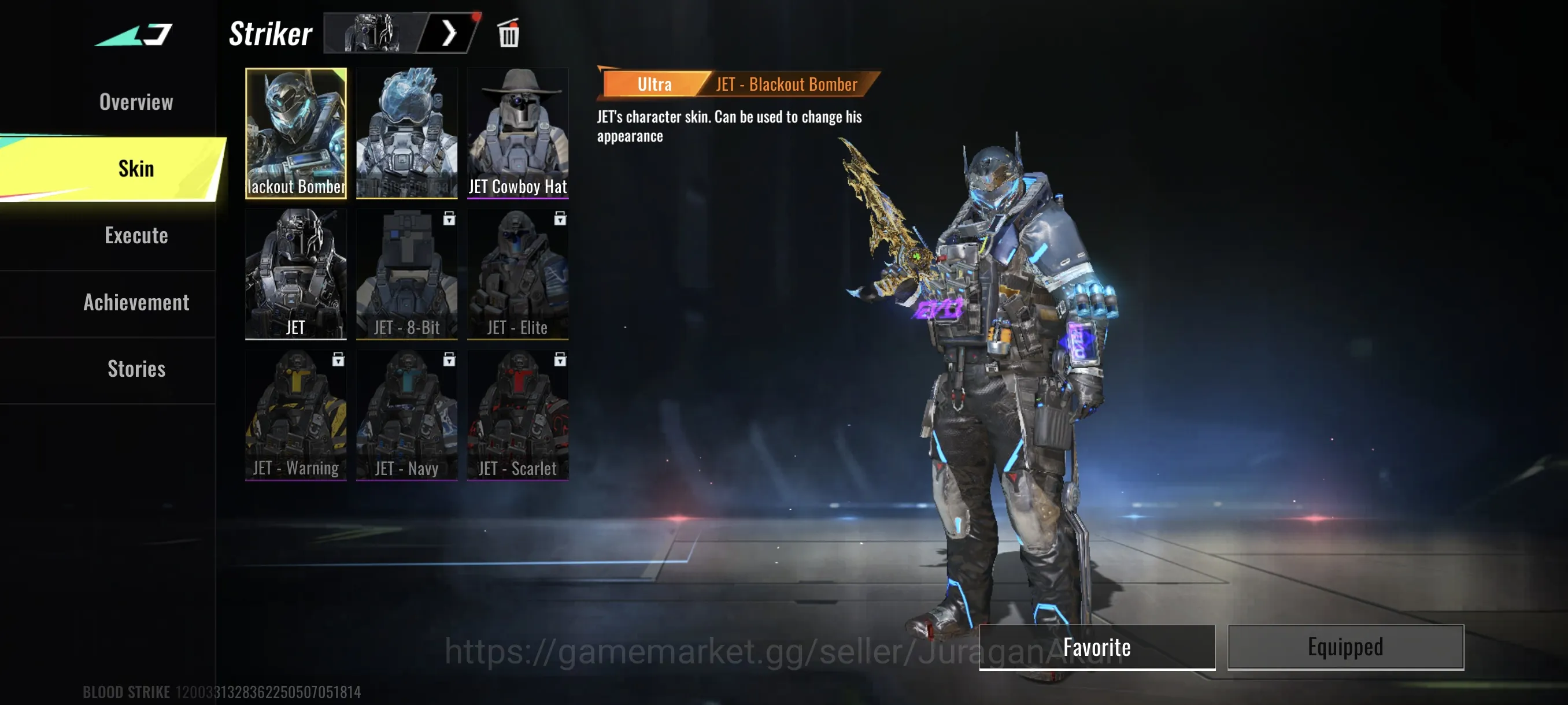 Blood Strike Accounts Mid-Tier Asia|Eternal Uzi-Star chaser lvl3,Scar-Molten Core,Many Legendary|Jet-Blackout Bomber,etc|Log 5