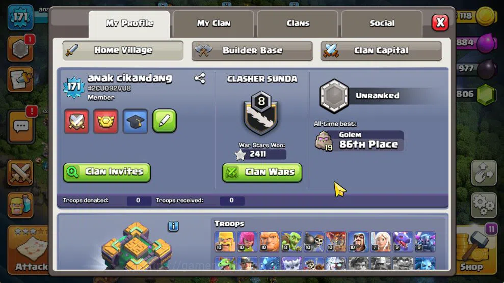 Clash of Clans Accounts Mid-Tier TH 14 - BH 7|Limited Skin|LV 171|HH 8|BK 72,AQ 80,GW 60,MP 41,RC 30,DD 0|CN OFF|Protect 2