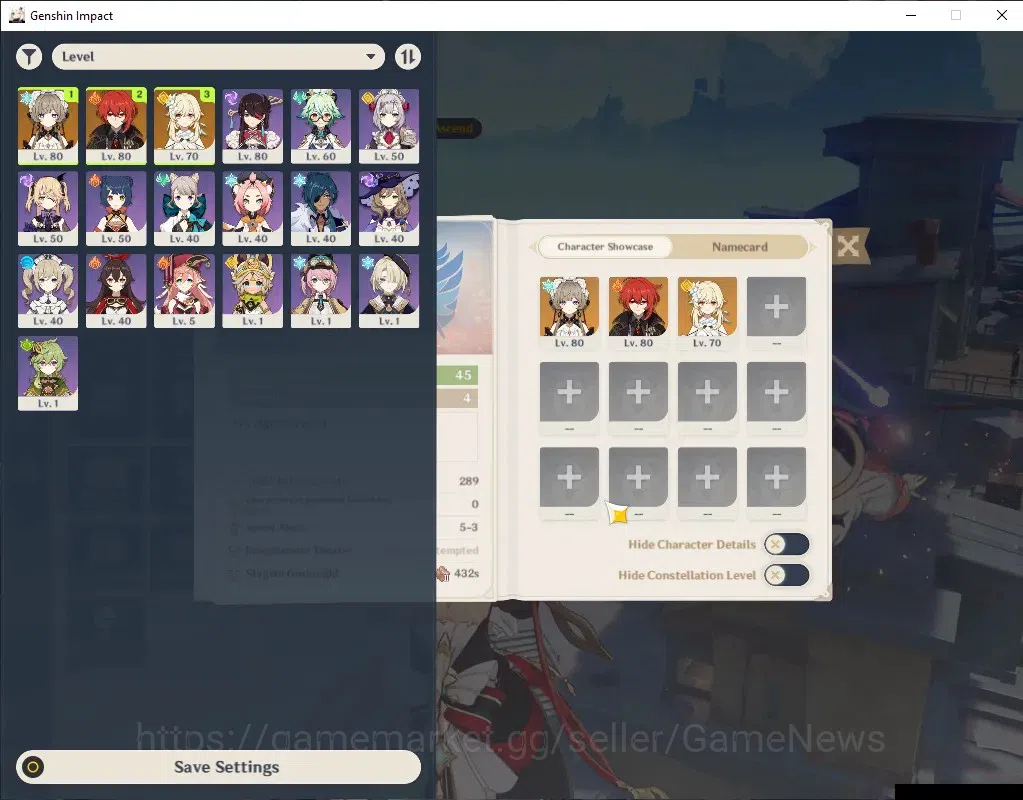 Genshin Impact Accounts Others ASIA|AR 45|1 Limited (Sandrone) + 1 Standard (Diluc)|Female MC|Take Mail|Check SS(GI7420) 1