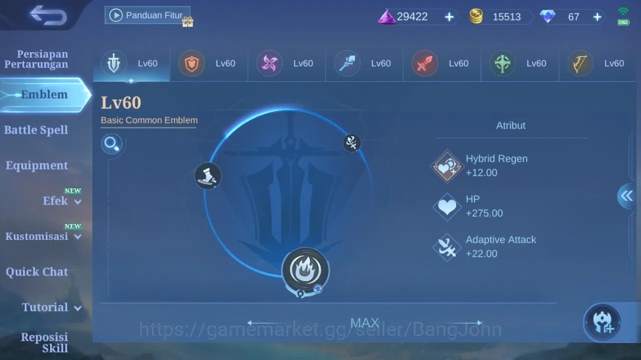 Mobile Legends: Bang Bang Accounts Hero 131 Skin 287 | Spring Miya | Vessel Clint, Be image 12