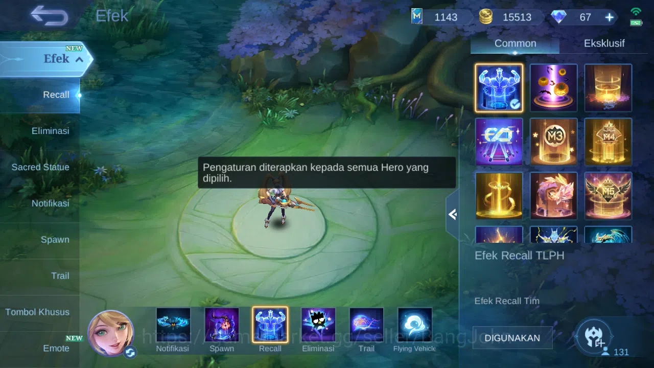 Mobile Legends: Bang Bang Accounts Hero 131 Skin 287 | Spring Miya | Vessel Clint, Be image 13