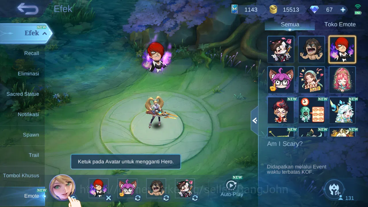 Mobile Legends: Bang Bang Accounts Hero 131 Skin 287 | Spring Miya | Vessel Clint, Be image 14