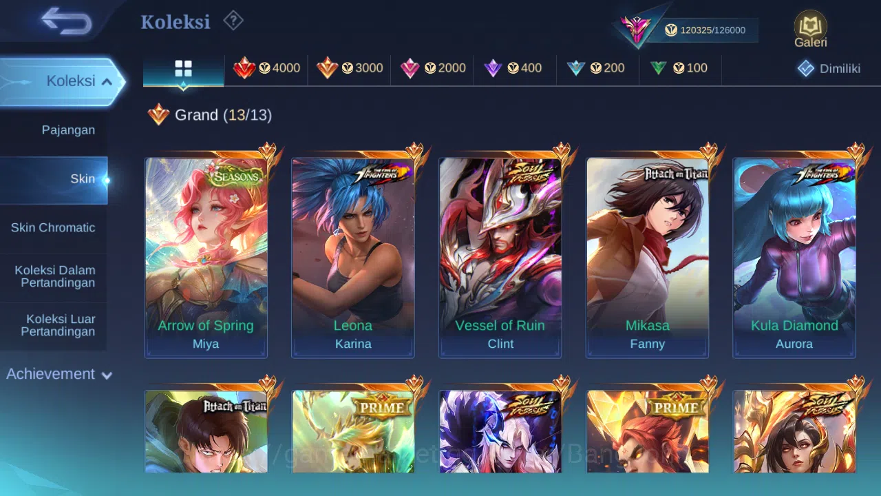 Mobile Legends: Bang Bang Accounts Hero 131 Skin 287 | Spring Miya | Vessel Clint, Be image 2