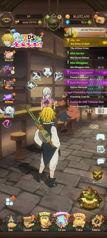 GLOBAL| 534K CC | Fresh Starter | 2 UR + 914 DM ( Thor, Mael ) | Code Only | (SDS2411) The Seven Deadly Sins: Grand Cross Starter GLOBAL| 534K CC | Fresh Starter | 2 UR + 914 DM ( image 1